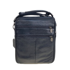 На фото 2 - Сумка мужская из натуральной кожи, цвет черный На фото 2 - Сумка мужская из натуральной кожи, цвет черный