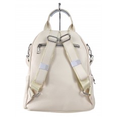 На фото 3 - Женская сумка-рюкзак  из искусственной кожи, цвет белый