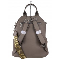 На фото 3 - Женская сумка-рюкзак  из искусственной кожи, цвет какао