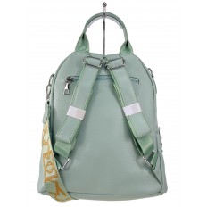 На фото 3 - Женская сумка-рюкзак  из искусственной кожи, цвет  зеленый