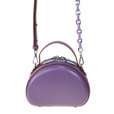 На фото 2 - Женская сумка кросс-боди из искусственной кожи, цвет фиолетовый