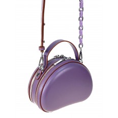 На фото 3 - Женская сумка кросс-боди из искусственной кожи, цвет фиолетовый