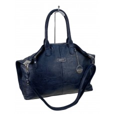 На фото 1 -  Женская сумка из искусственной кожи, цвет синий