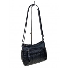 На фото 1 - Женская классическая  сумка из искусственной кожи, цвет черный