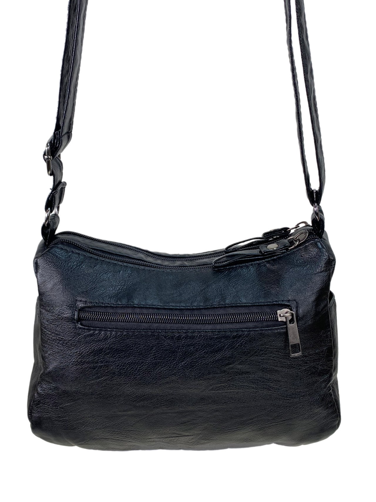 На фото 3 - Женская классическая  сумка из искусственной кожи, цвет черный