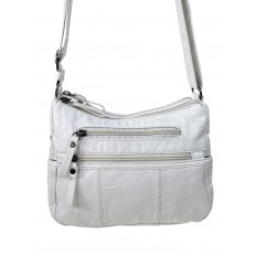 На фото 2 - Женская классическая  сумка из искусственной кожи, цвет белый