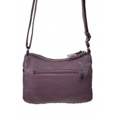 На фото 3 - Женская классическая  сумка из искусственной кожи, цвет темная пудра