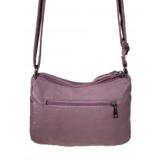 На фото 3 - Женская классическая  сумка из искусственной кожи, цвет розовый