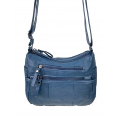 На фото 2 - Женская классическая  сумка из искусственной кожи, цвет бирюзовый