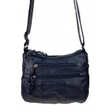 На фото 2 - Женская классическая  сумка из искусственной кожи, цвет синий