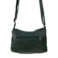 На фото 3 - Женская классическая  сумка из искусственной кожи, цвет зеленый