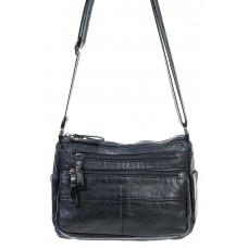 На фото 1 -  Женская классическая сумка из искусственной кожи, цвет черный