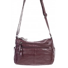 На фото 1 -  Женская классическая сумка из искусственной кожи, цвет бордо
