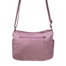 На фото 3 - Женская сумка из искусственной кожи, цвет пудра