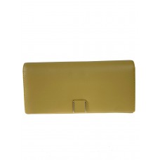 На фото 1 - Женское портмоне из мягкой искусственной кожи,  цвет желтый