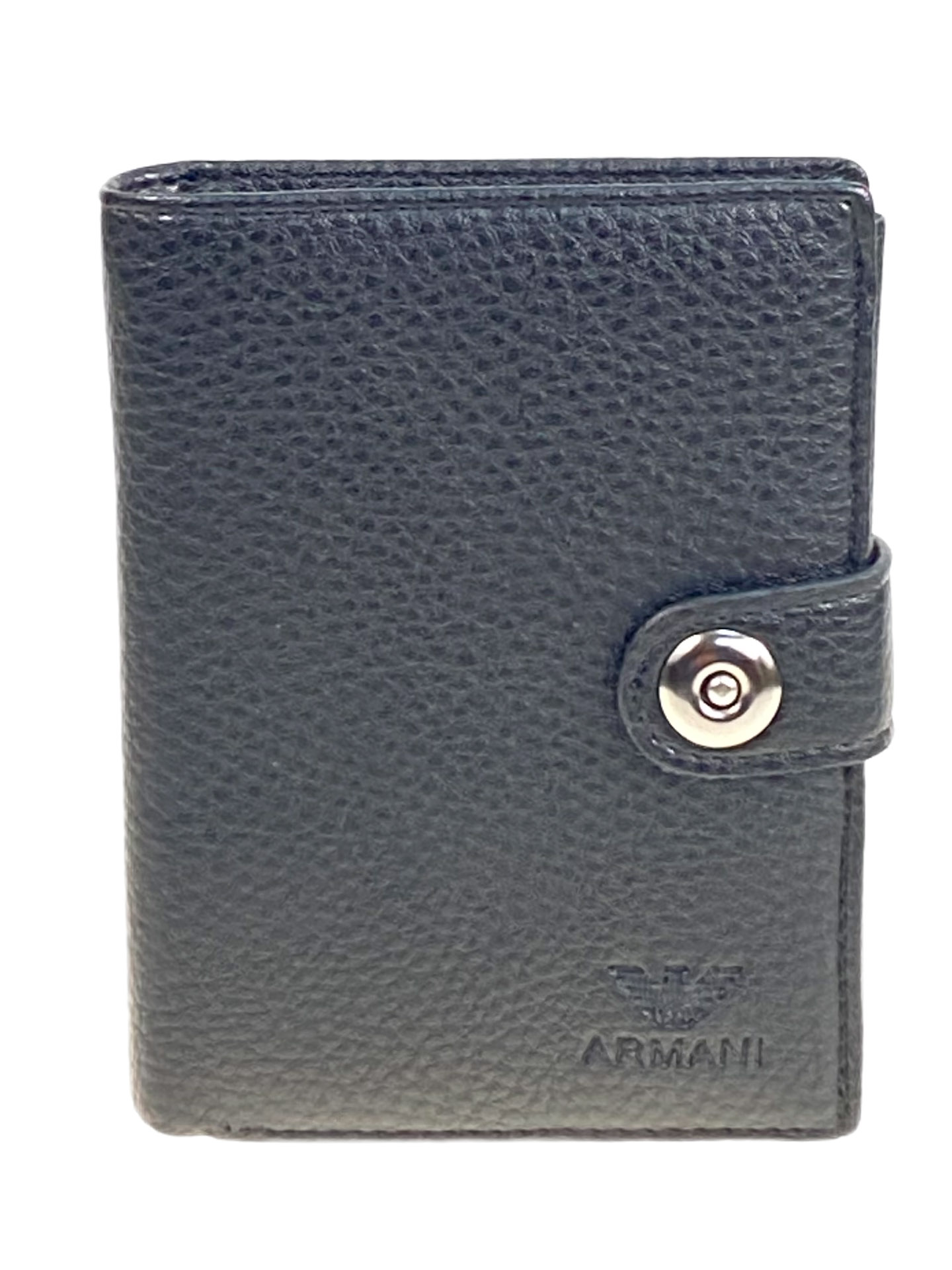 На фото 1 - Кошелек-органайзер мужской из натуральной кожи, цвет  черный