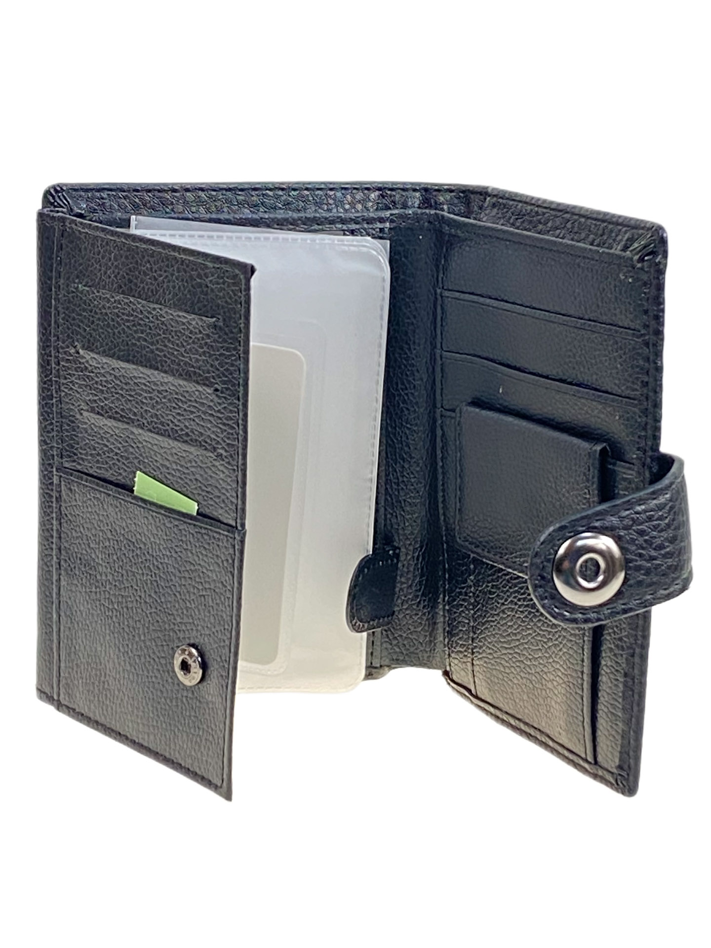 На фото 2 - Кошелек-органайзер мужской из натуральной кожи, цвет  черный