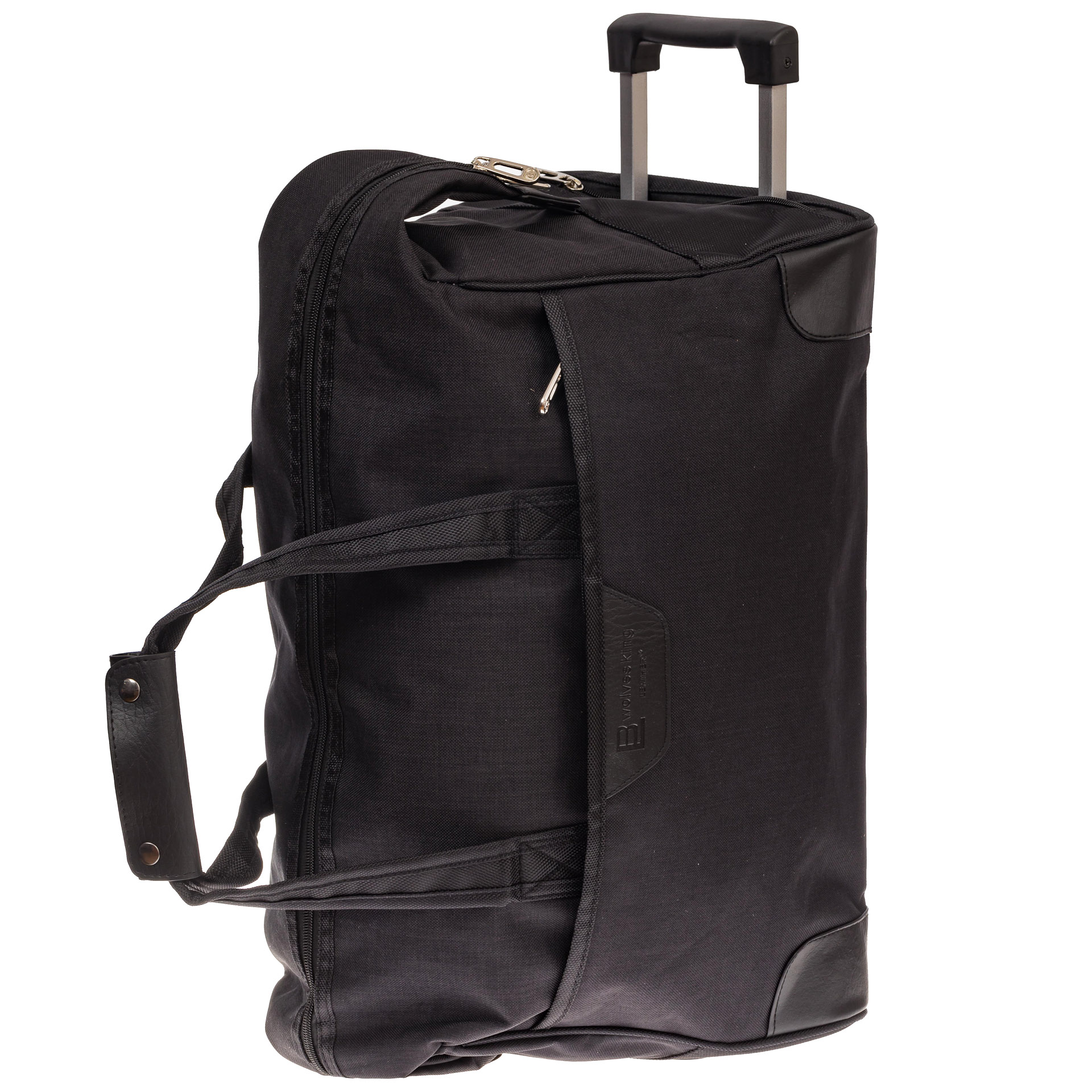 На фото 3 - Дорожная сумка на колесиках, цвет черный
