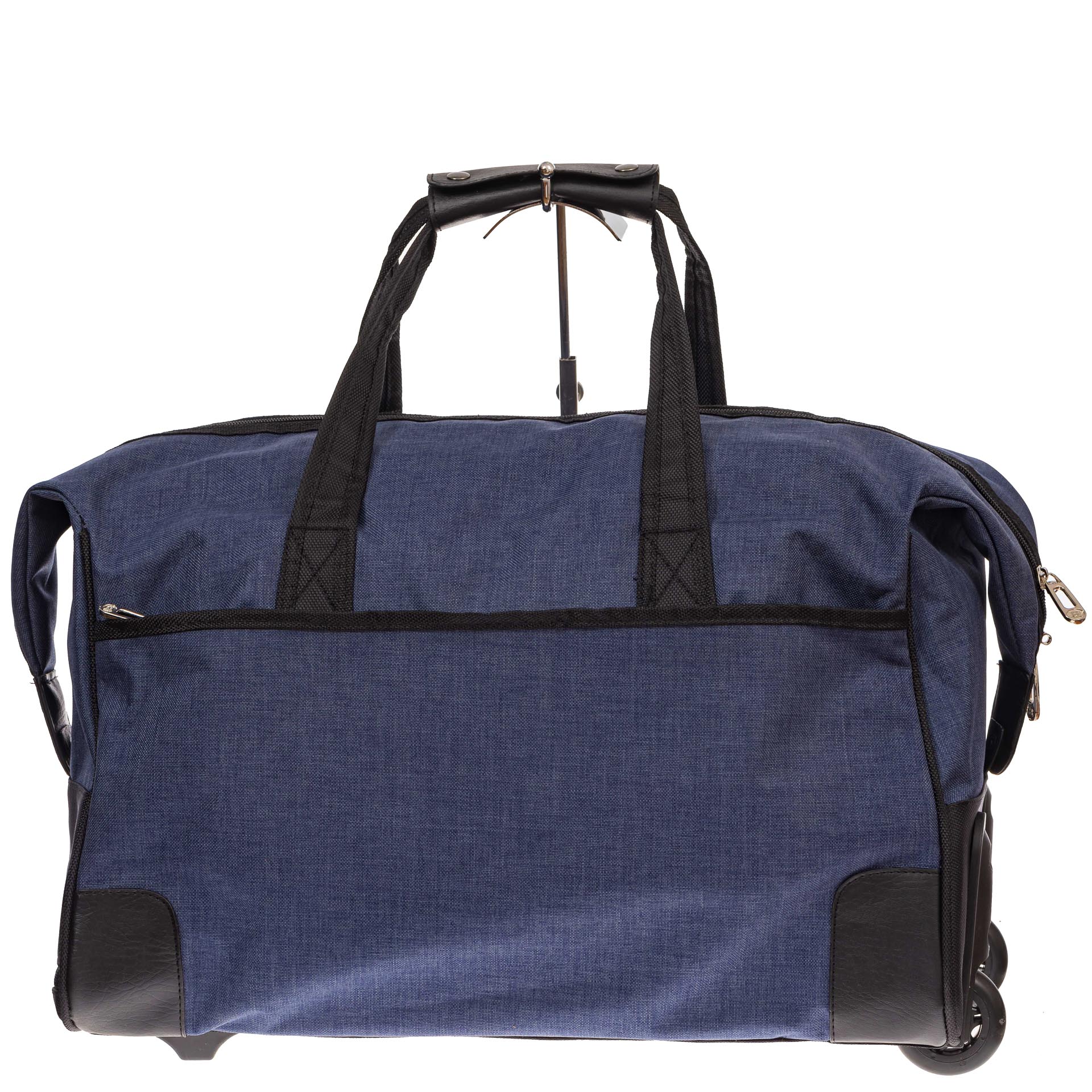 На фото 2 - Дорожная сумка на колесиках, цвет синий