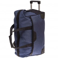 На фото 3 - Дорожная сумка на колесиках, цвет синий