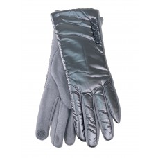 На фото 1 - Теплые женские перчатки, цвет серебро