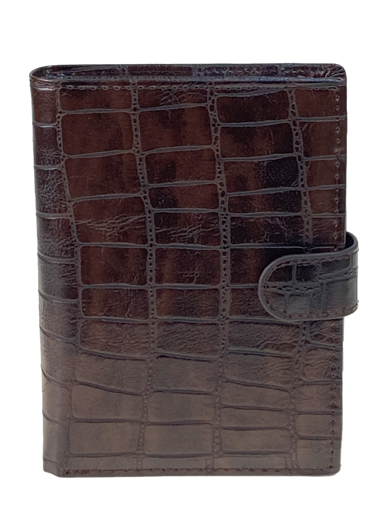 На фото 1 - Кошелек-органайзер мужской из искусственной кожи , цвет шоколад