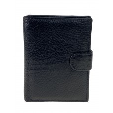 На фото 1 - Мужской кошелёк-органайзер из натуральной кожи, цвет черный