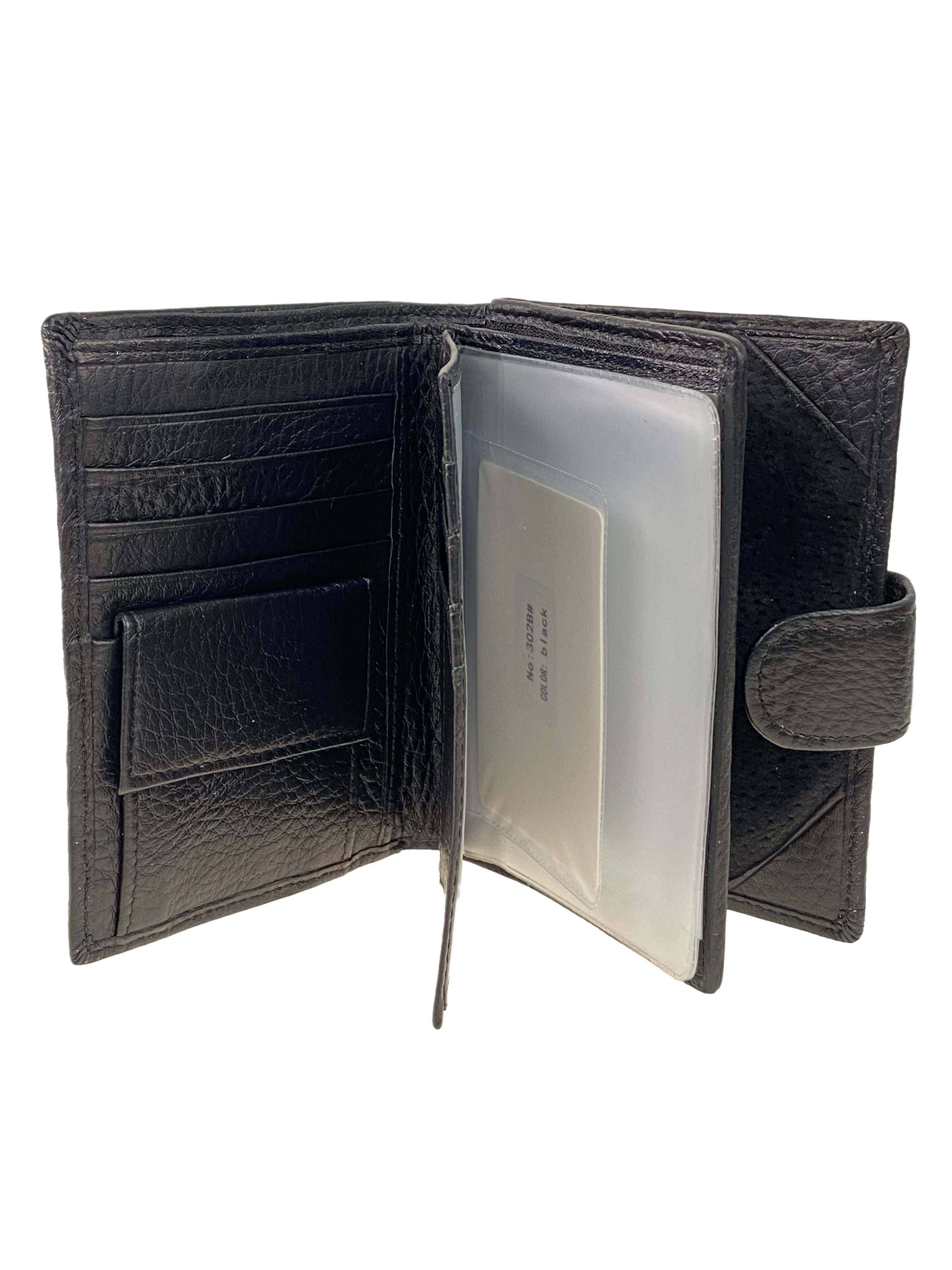 На фото 2 - Мужской кошелёк-органайзер из натуральной кожи, цвет черный