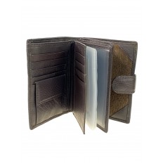 На фото 2 - Мужской кошелёк-органайзер из натуральной кожи, цвет коричневый