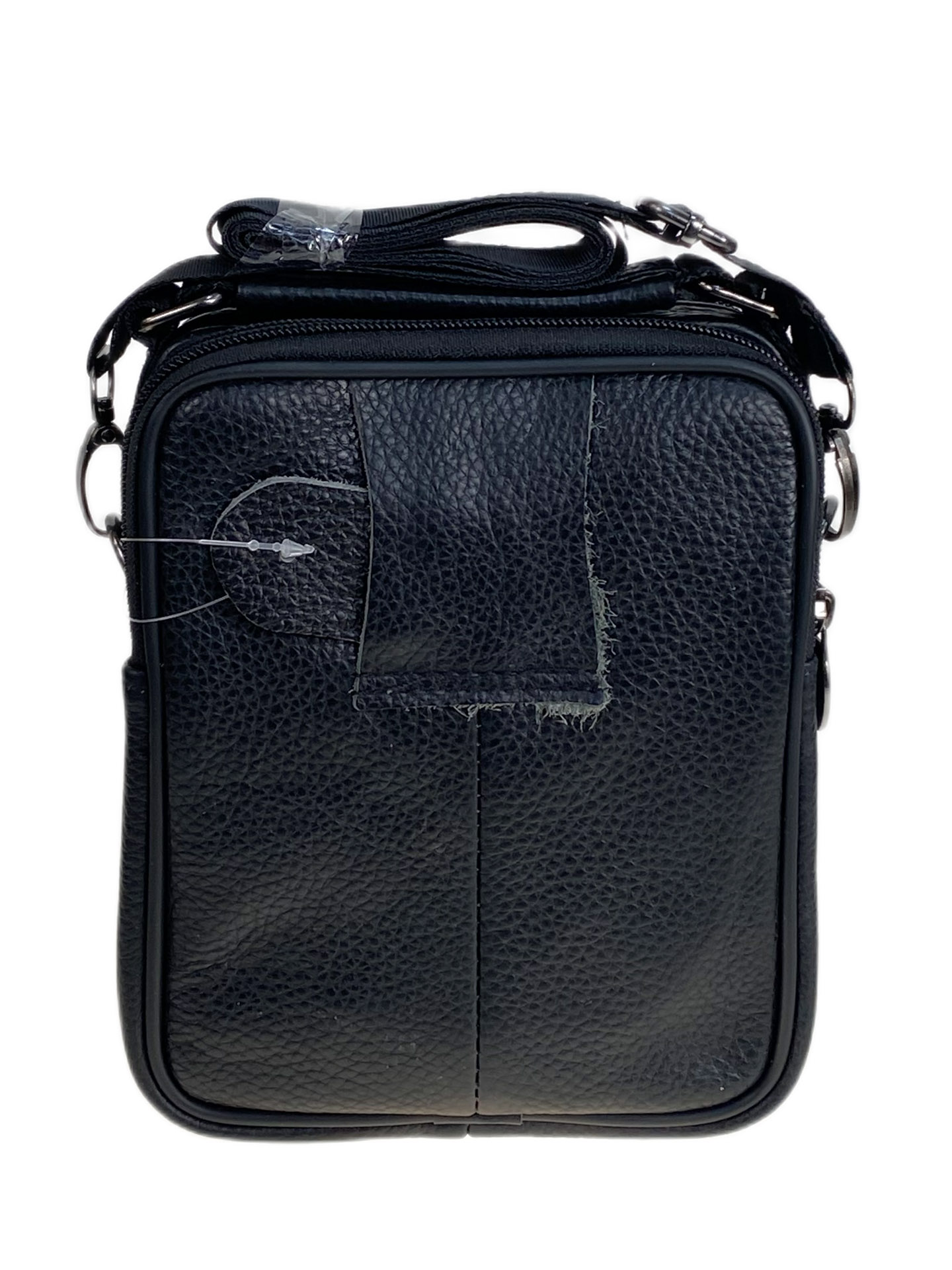 На фото 2 - Сумка мужская из натуральной кожи, цвет коричневый