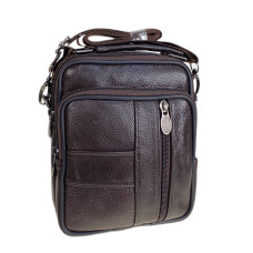 На фото 1 - Сумка мужская из натуральной кожи, цвет черный На фото 1 - Сумка мужская из натуральной кожи, цвет черный