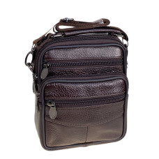 На фото 1 - Сумка мужская из натуральной кожи, цвет коричневый На фото 1 - Сумка мужская из натуральной кожи, цвет коричневый