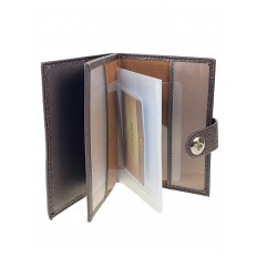 На фото 2 - Обложка для паспорта и автодокументов, цвет коричневый
