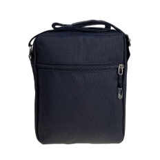 На фото 2 - Сумка мужская  текстильная, цвет  черный