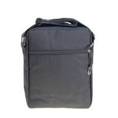 На фото 2 - Сумка мужская текстильная, цвет черный На фото 2 - Сумка мужская текстильная, цвет черный