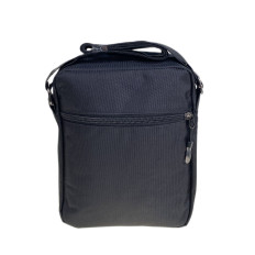 На фото 2 - Сумка мужская текстильная, цвет черный На фото 2 - Сумка мужская текстильная, цвет черный