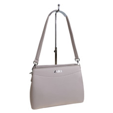 На фото 1 - Женская сумка из искусственной кожи, цвет серый На фото 1 - Женская сумка из искусственной кожи, цвет серый