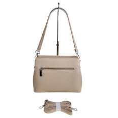 На фото 2 - Женская сумка из искусственной кожи, цвет молочный