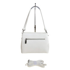 На фото 2 - Женская сумка из искусственной кожи, цвет белый