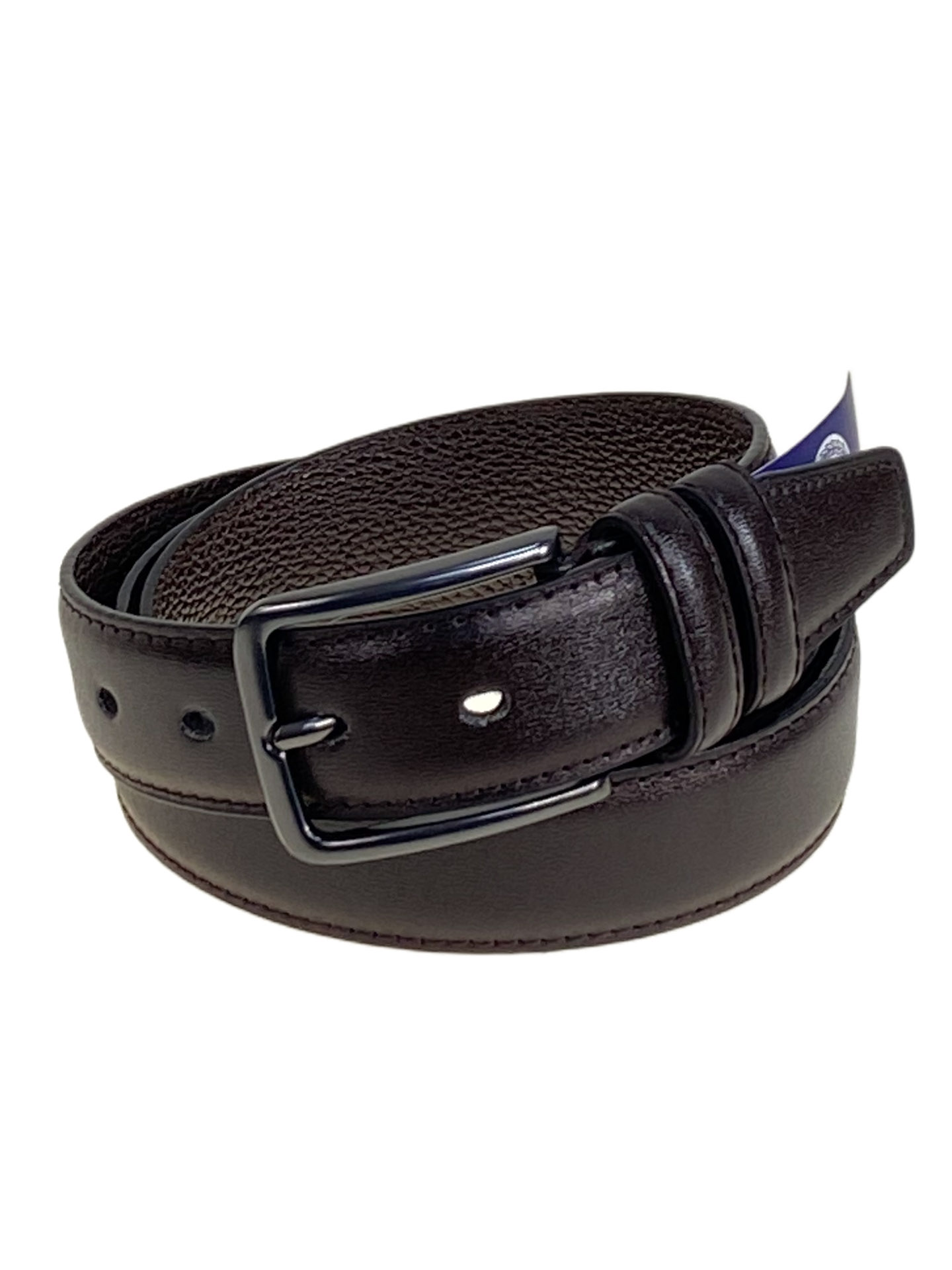 На фото 1 -  Ремень мужской из искусственной кожи, цвет шоколад