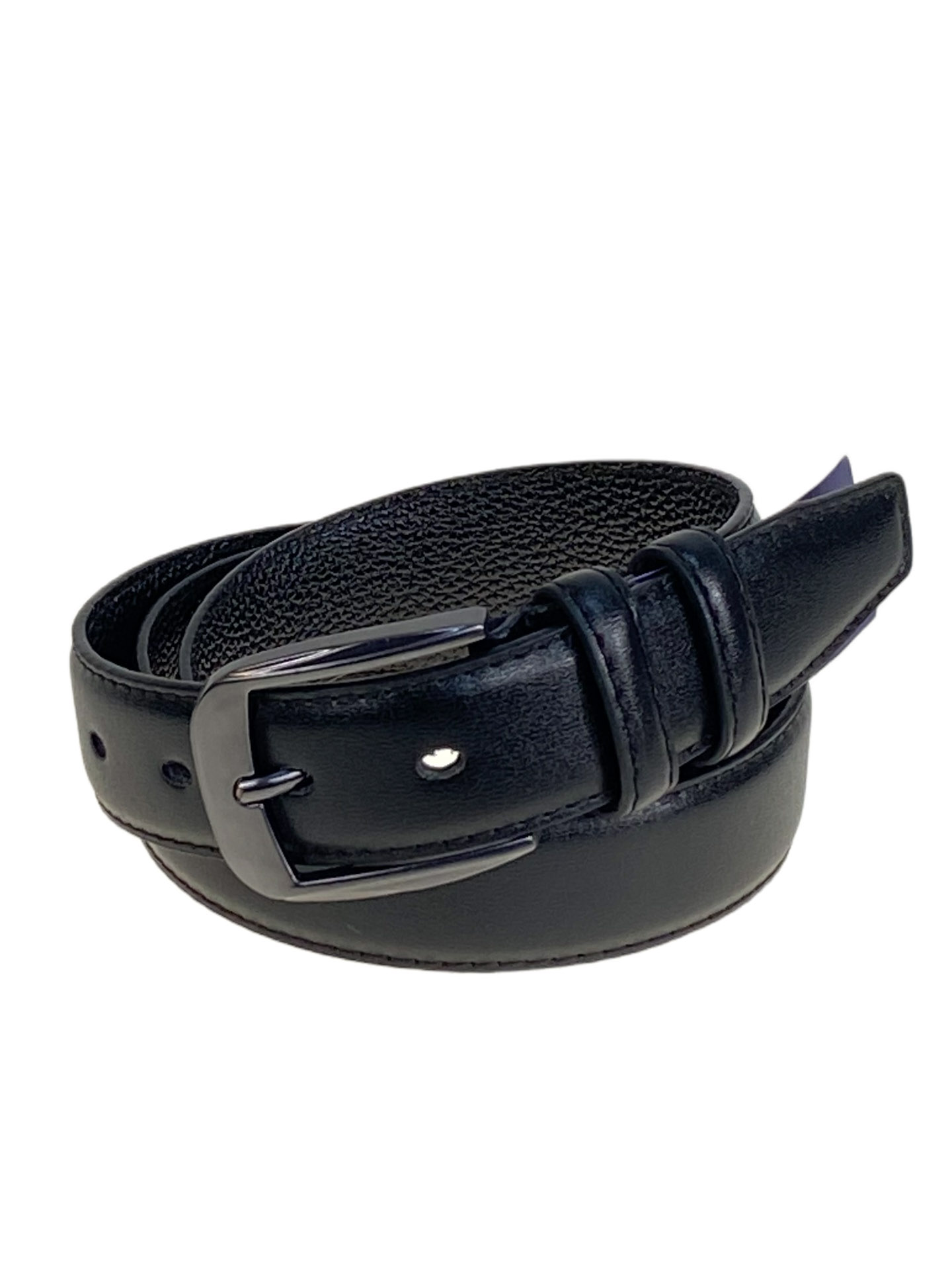 На фото 1 -  Ремень мужской из искусственной кожи, цвет черный