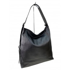 На фото 3 - Женская сумка из натуральной кожи, цвет  графит