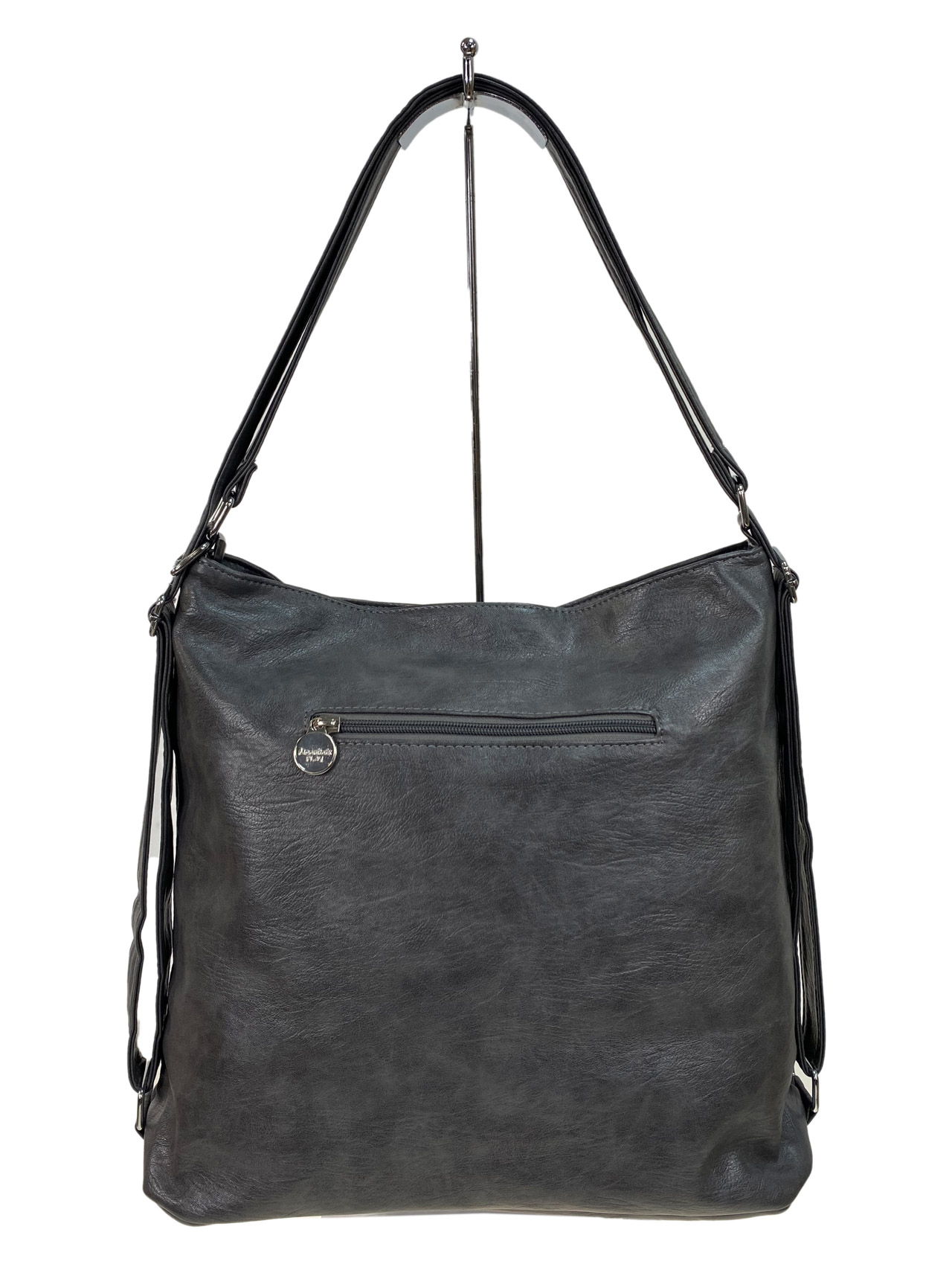 На фото 2 - Женская сумка  из искусственной кожи, цвет серый