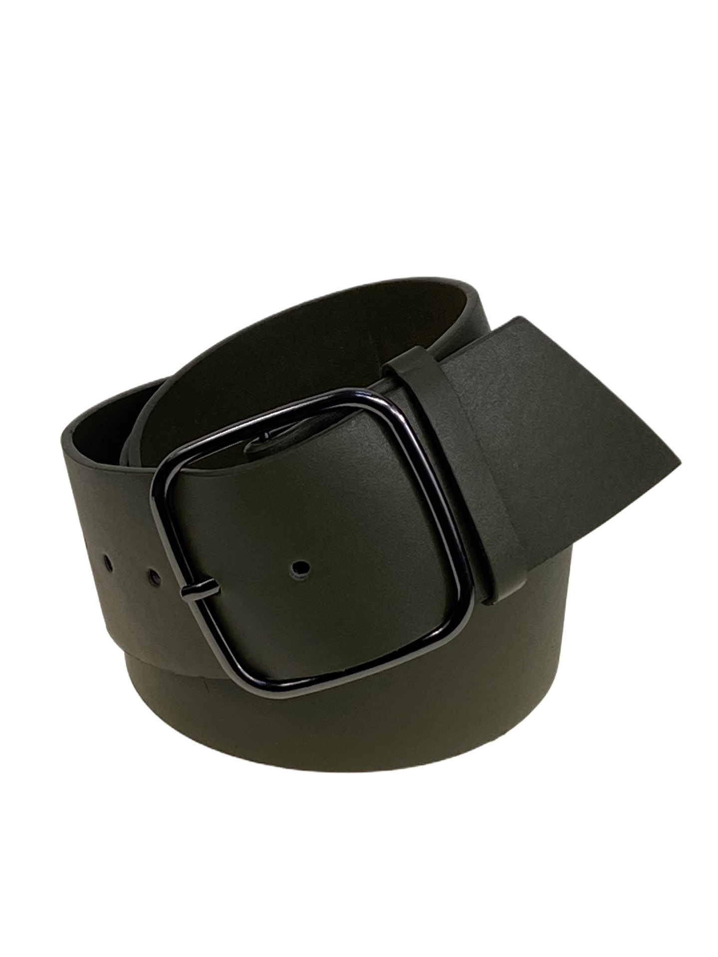 На фото 1 - Ремень женский широкий из искусственной кожи, цвет тёмно зеленый