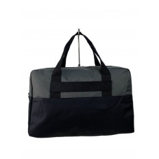 На фото 2 -  Дорожная сумка из текстиля цвет серый с черным