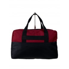 На фото 2 -  Дорожная сумка из текстиля цвет бордовый с черным