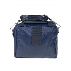 На фото 2 - Спортивная поясная сумка из текстиля, цвет синий