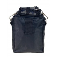 На фото 2 - Спортивная поясная сумка из текстиля, цвет черный