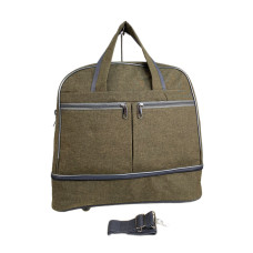 На фото 1 - Дорожная сумка из текстиля, цвет хаки На фото 1 - Дорожная сумка из текстиля, цвет хаки