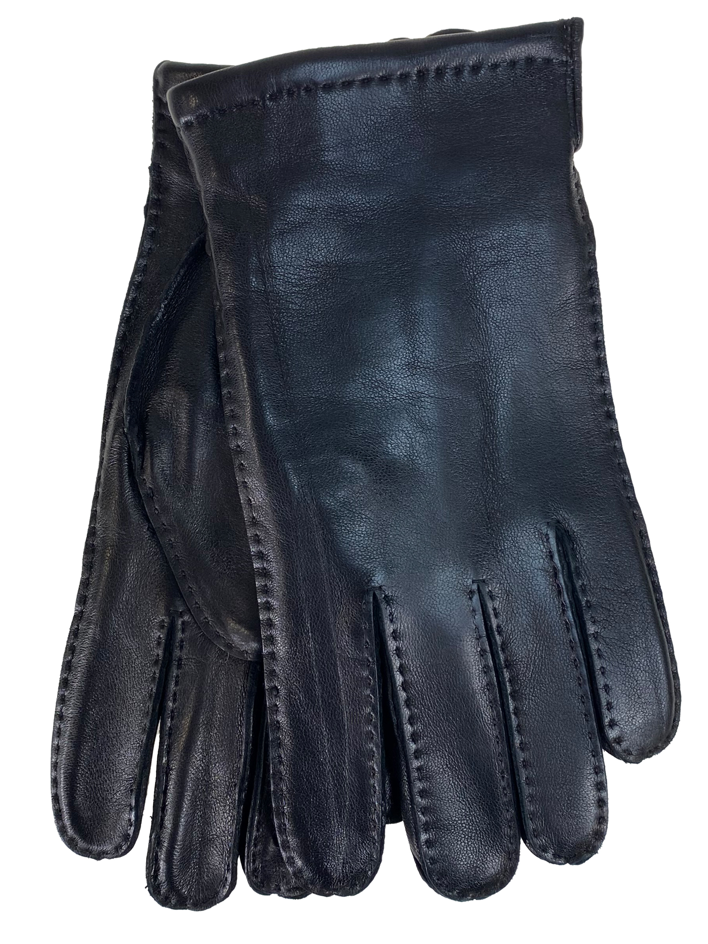 На фото 1 -  Перчатки мужские из натуральной кожи цвет черный
